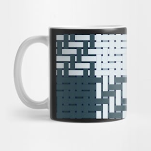 4 Shaft Houndstooth Woven Pattern Mug